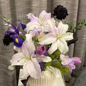 Purple Lily Vase